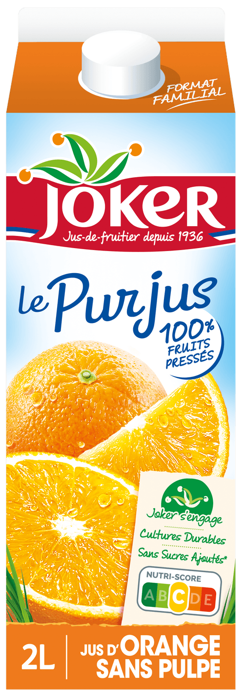 Le Pur Jus Orange sans pulpe Familial